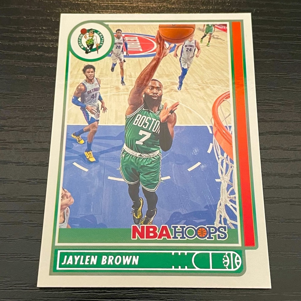 2021-22 JAYLEN BROWN Boston Celtics NBA Hoops Basketball Card #9